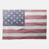 Amerikaanse vlag Rood Wit Blauw Amerika Geometrisc Theedoek (Horizontaal)