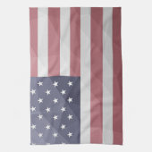 Amerikaanse vlag Rood Wit Blauw Amerika Geometrisc Theedoek (Verticaal)