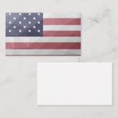 Amerikaanse vlag Rood Wit Blauw Amerika Geometrisc Visitekaartje (Voorkant / Achterkant)