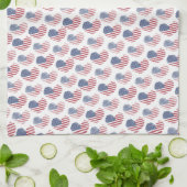 Amerikaanse Vlag Rood Wit Blauw Patriottisch Theedoek (Gevouwen)