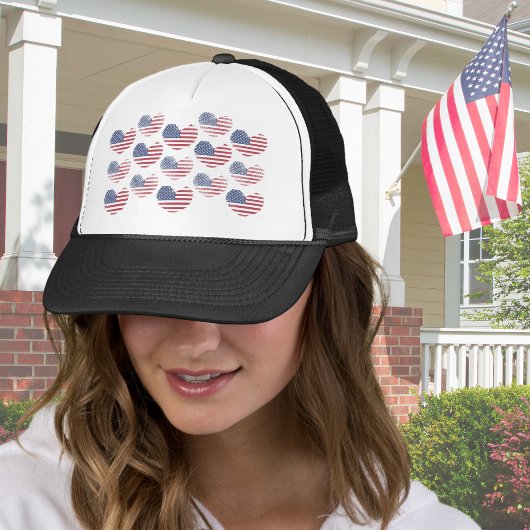 Amerikaanse Vlag Rood Wit Blauw Patriottisch Trucker Pet