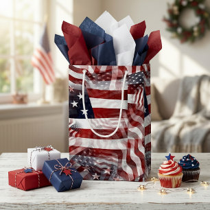 Amerikaanse Vlag Rood Wit Blauw Strepen Sterren Pa Klein Cadeauzakje