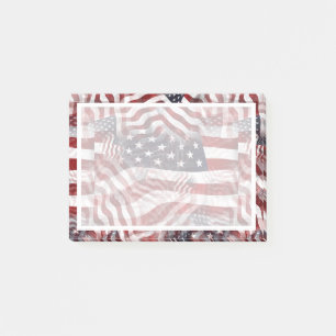 Amerikaanse Vlag Rood Wit Blauw Strepen Sterren Pa Post-it® Notes