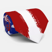 Amerikaanse Vlag Rood Wit Blauwe Stropdas Sterren  (Opgerold)