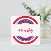 Amerikaanse vlag Rood Wit en Blauw 4 juli Kaart (Staand voorkant)