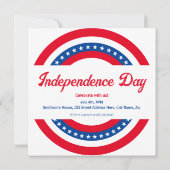 Amerikaanse vlag Rood Wit en Blauw 4 juli Kaart (Achterkant)