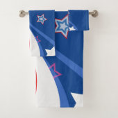 Amerikaanse vlag rood wit en blauw bad handdoek (Insitu)