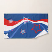 Amerikaanse vlag rood wit en blauw bad handdoek (Handdoek)