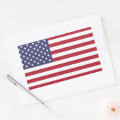 Amerikaanse vlag rood wit en blauw Juli 4 patriott Rechthoekige Sticker (Envelop)