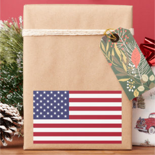 Amerikaanse vlag rood wit en blauw Juli 4 patriott Rechthoekige Sticker