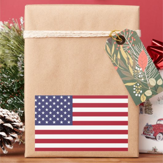 Amerikaanse vlag rood wit en blauw Juli 4 patriott Rechthoekige Sticker (Feestdagen)