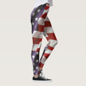 Amerikaanse vlag - Rood wit en blauw Leggings (Rechts)