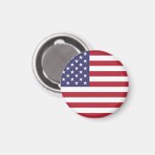 Amerikaanse vlag rood wit en blauw magneet (Voorkant / Achterkant)