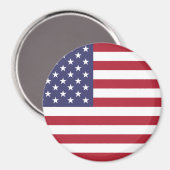 Amerikaanse vlag rood wit en blauw magneet (Voorkant / Achterkant)