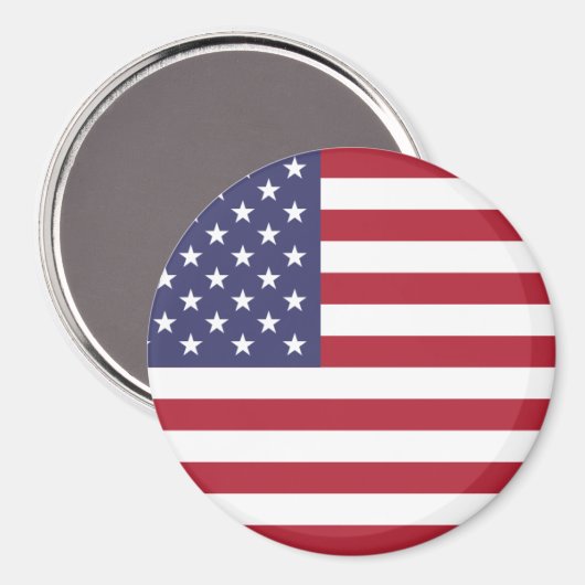 Amerikaanse vlag rood wit en blauw magneet (Voorkant / Achterkant)