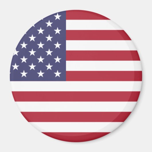 Amerikaanse vlag rood wit en blauw magneet (Voorkant)