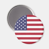 Amerikaanse vlag rood wit en blauw magneet (Voorkant / Achterkant)