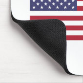 Amerikaanse vlag rood wit en blauw muismat (Hoek)