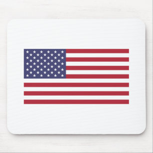 Amerikaanse vlag rood wit en blauw muismat