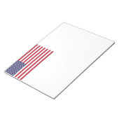 Amerikaanse vlag rood wit en blauw notitieblok (Schuin)