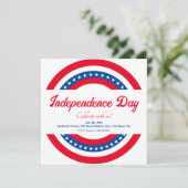 Amerikaanse vlag Rood Wit en Blauw Onafhankelijkhe Kaart (Staand voorkant)