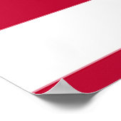 Amerikaanse vlag Rood wit en blauw patriottisch Poster (Hoek)