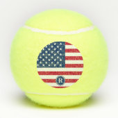 Amerikaanse vlag Rood wit en blauw patriottisch Tennisballen (Achterkant)