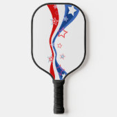 Amerikaanse vlag rood wit en blauw pickleball paddle (Voorkant)