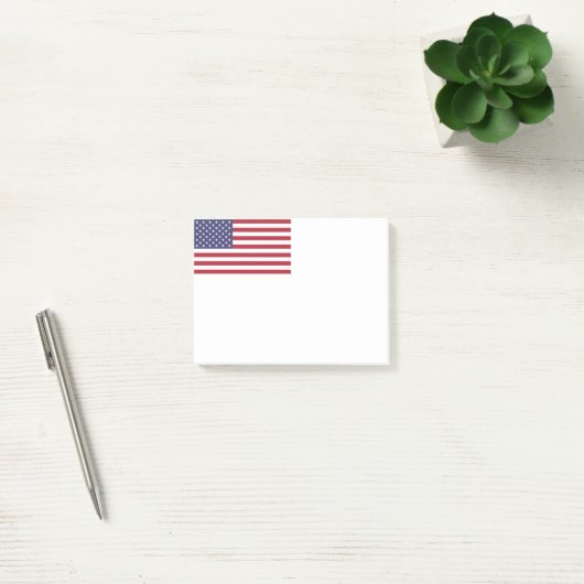 Amerikaanse vlag rood wit en blauw post-it® notes (Kantoor)
