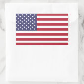 Amerikaanse vlag rood wit en blauw rechthoekige sticker (Tas)
