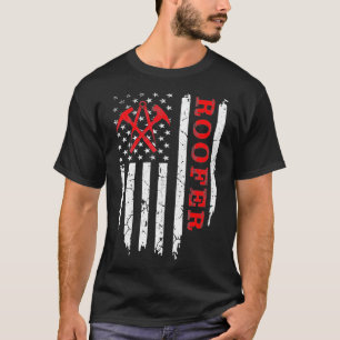 Amerikaanse vlag Roofer 4 juli Roofi T-shirt
