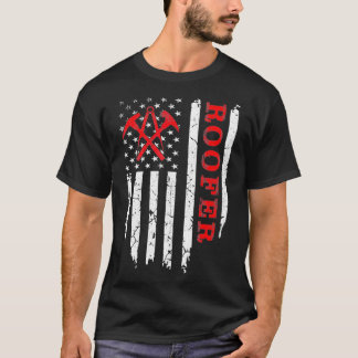 Amerikaanse vlag Roofer 4 juli Roofi T-shirt