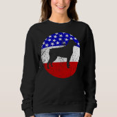 Amerikaanse vlag rottweiler hond trui (Voorkant)