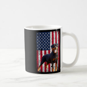 Amerikaanse vlag Rottweiler Hondenliefhebber Funny Koffiemok