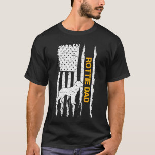  Amerikaanse vlag Rottweiler Pa Rottie Si T-shirt