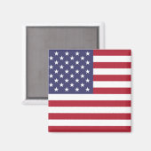 Amerikaanse vlag Round Magnet (Voorkant / Achterkant)