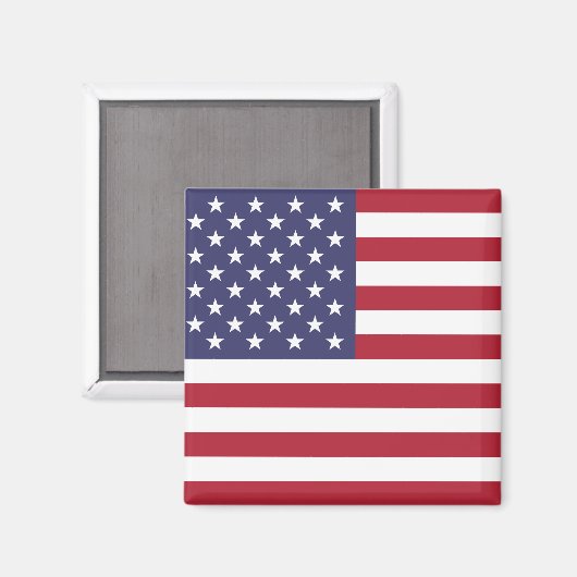 Amerikaanse vlag Round Magnet (Voorkant / Achterkant)