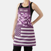 Amerikaanse vlag Roze Camo Custom Schort (Insitu)