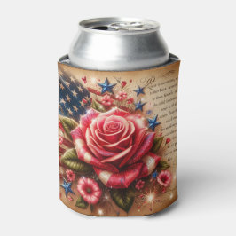  Amerikaanse vlag, Rozen en sterren Blikjeskoeler