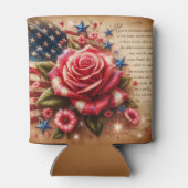  Amerikaanse vlag, Rozen en sterren Blikjeskoeler (Achterkant)