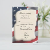 Amerikaanse vlag RSVP (Staand voorkant)