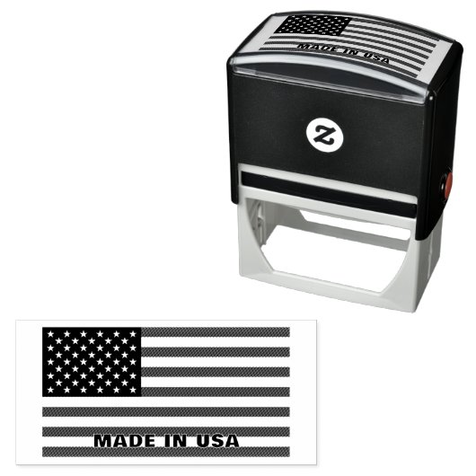Amerikaanse Vlag Rubber Stempels Gemaakt in de VS (In situ)