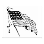  Amerikaanse vlag - Rubberkunststempel Rubberstempel (Afrduk)