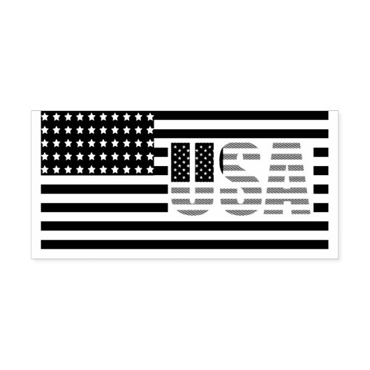 Amerikaanse vlag rubberstempel (Afrduk)