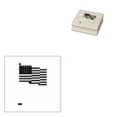 Amerikaanse vlag rubberstempel (Gestempeld)