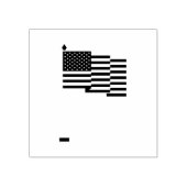 Amerikaanse vlag rubberstempel (Afrduk)