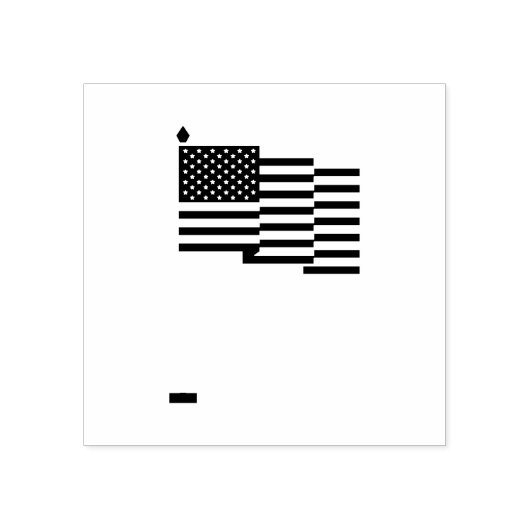 Amerikaanse vlag rubberstempel (Afrduk)