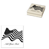 Amerikaanse vlag rubberstempel (Gestempeld)