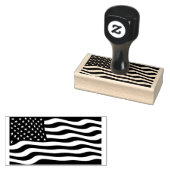 Amerikaanse vlag rubberstempel (Gestempeld)