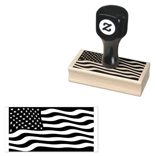 Amerikaanse vlag rubberstempel (Gestempeld)